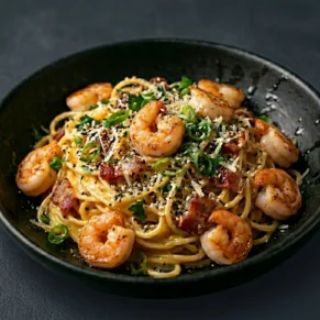 Carbonara Spaghetti Shrimp